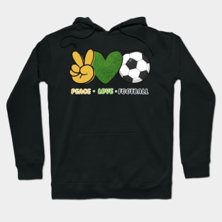 Peace Love Football Hoodie